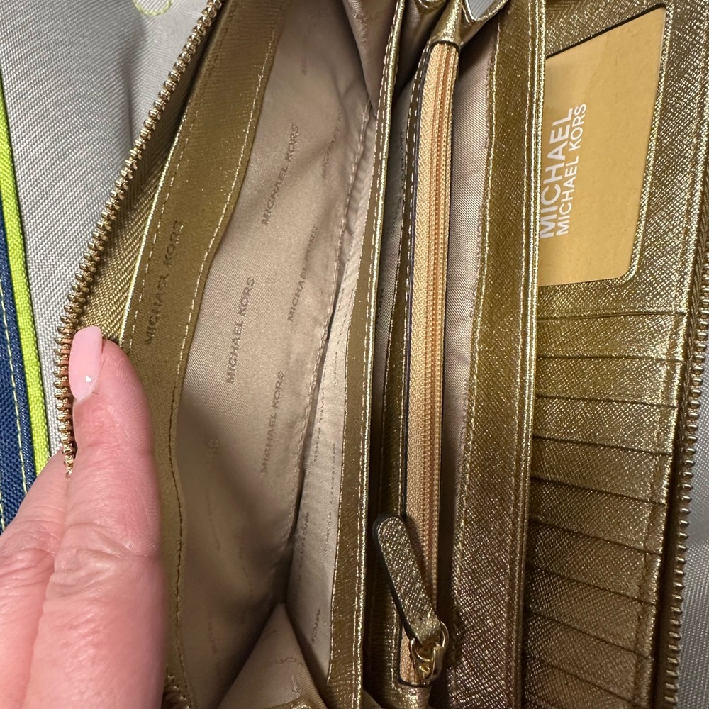 Michael Kors Metallic Gold Wallet